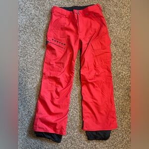 Burton Vibrant Red Snow Pants